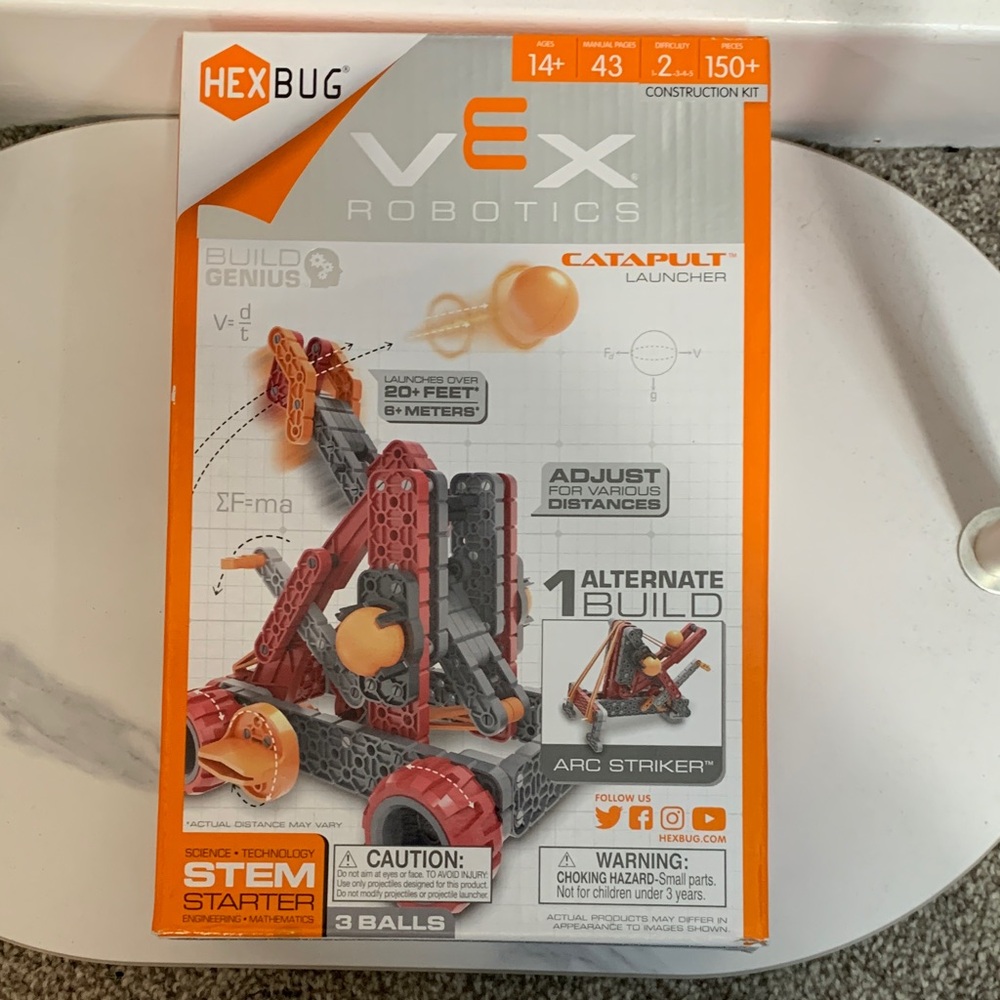 HEXBUG VEX Robotics Catapult‎ Launcher - Orange and Gray